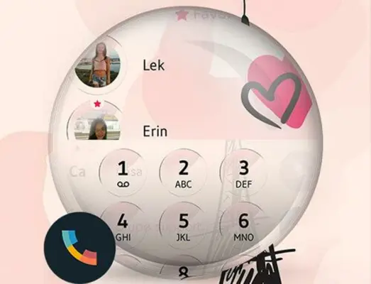 Theme Dialer Glass Paris android App screenshot 1